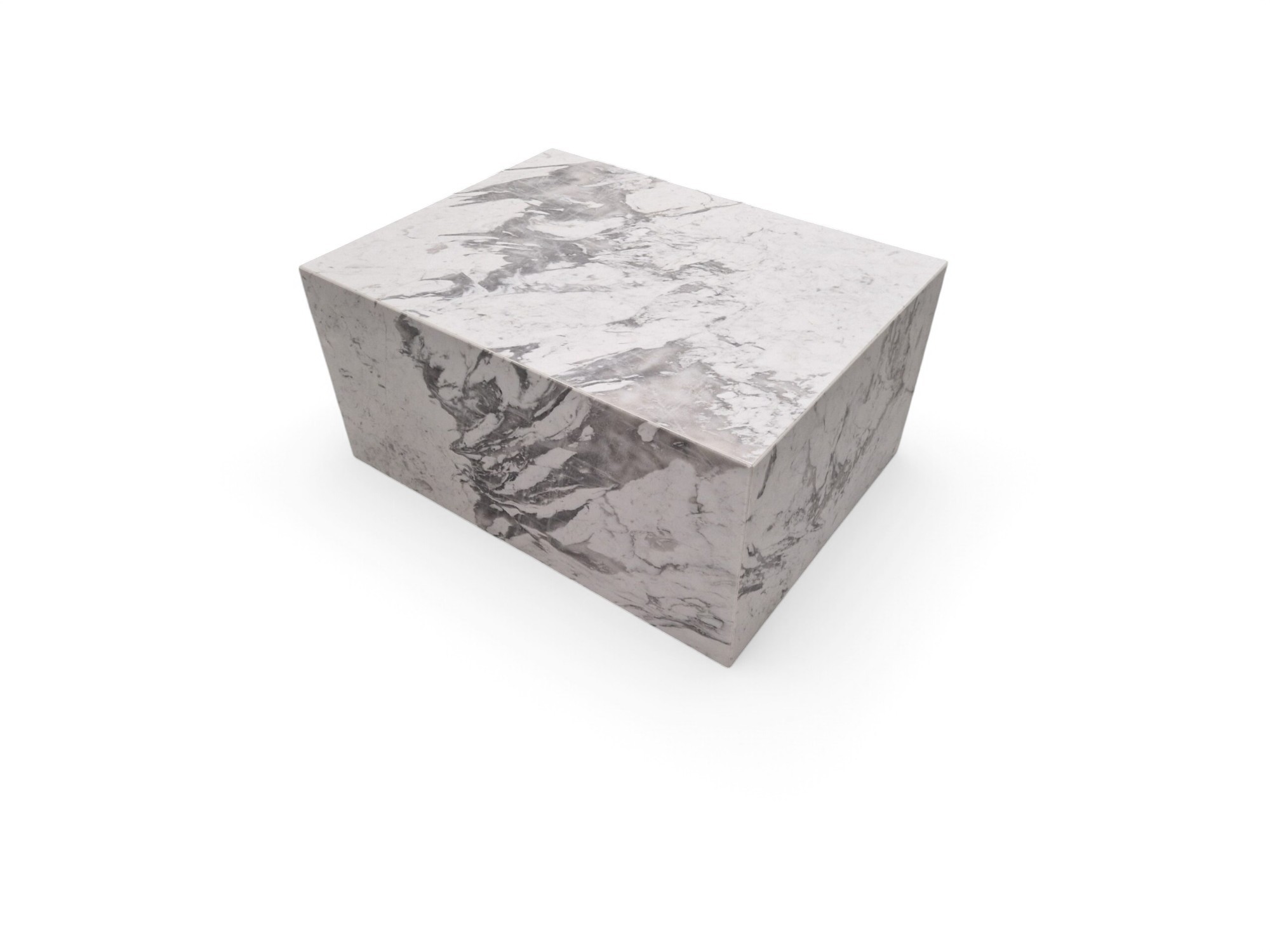 Witte marmeren salontafel “kubus” - Afbeelding 9