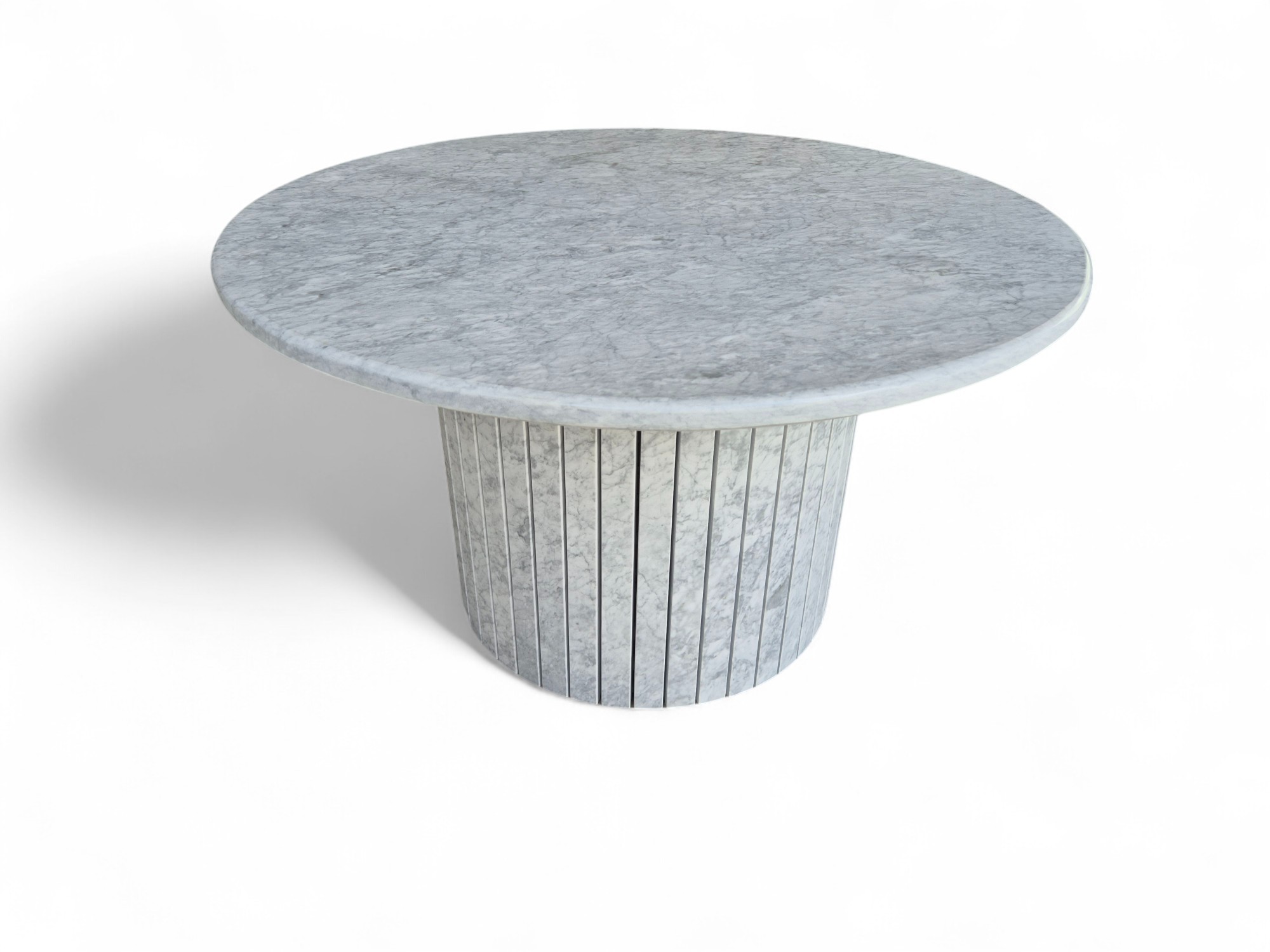 Ronde salontafel met geribbeld onderstel - Afbeelding 4