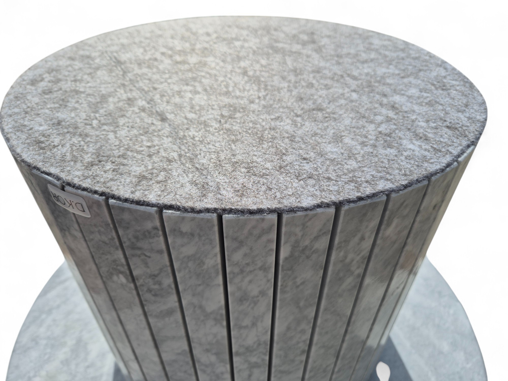 Ronde salontafel met geribbeld onderstel - Afbeelding 7