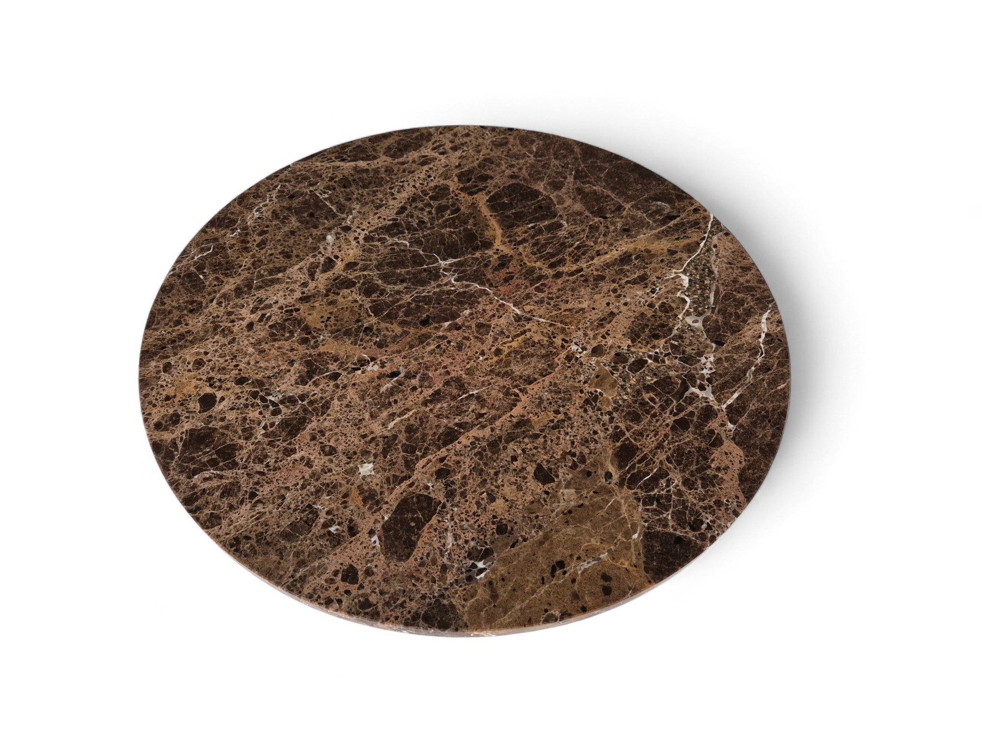 Bruine ronde salontafel - Afbeelding 6