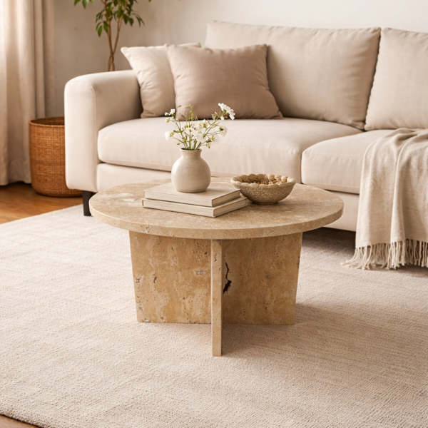 Beige salontafel