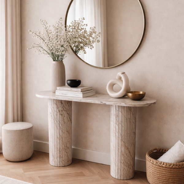 Stenen console van marmer