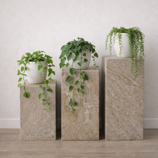 Marmeren plantenstandaard