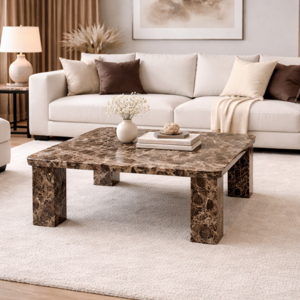 Salontafel Emperador Dark bruin marmer