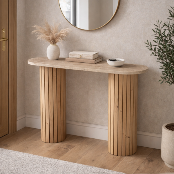 Eiken consoletafel voor de slaapkamer