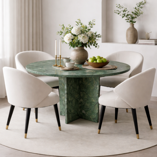 Groene ronde tafel