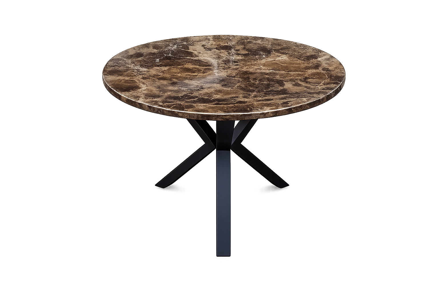 Ronde tafel met een metalen onderstel - Afbeelding 2