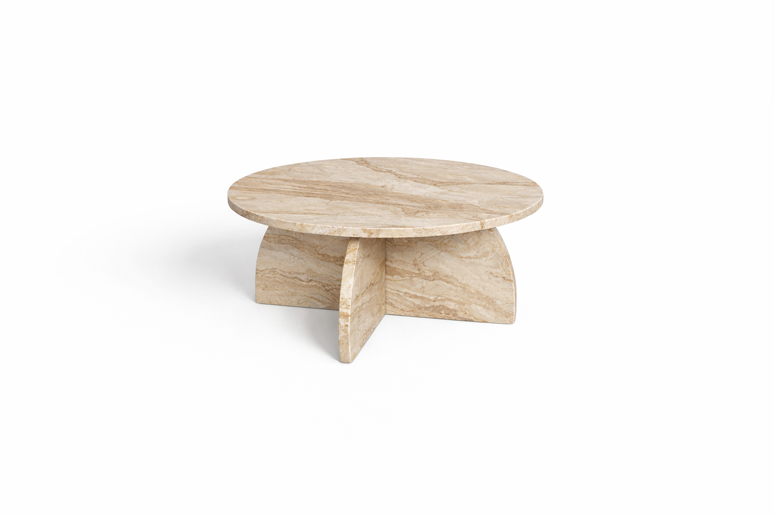 Crèmekleurige salontafel - Afbeelding 2